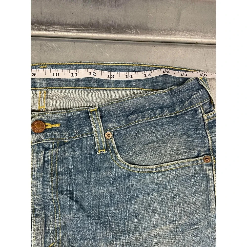 VTG Levis 751 Jeans Mens 36X32 Blue Medium Wash Denim Straight Leg 100%‎ Cotton
